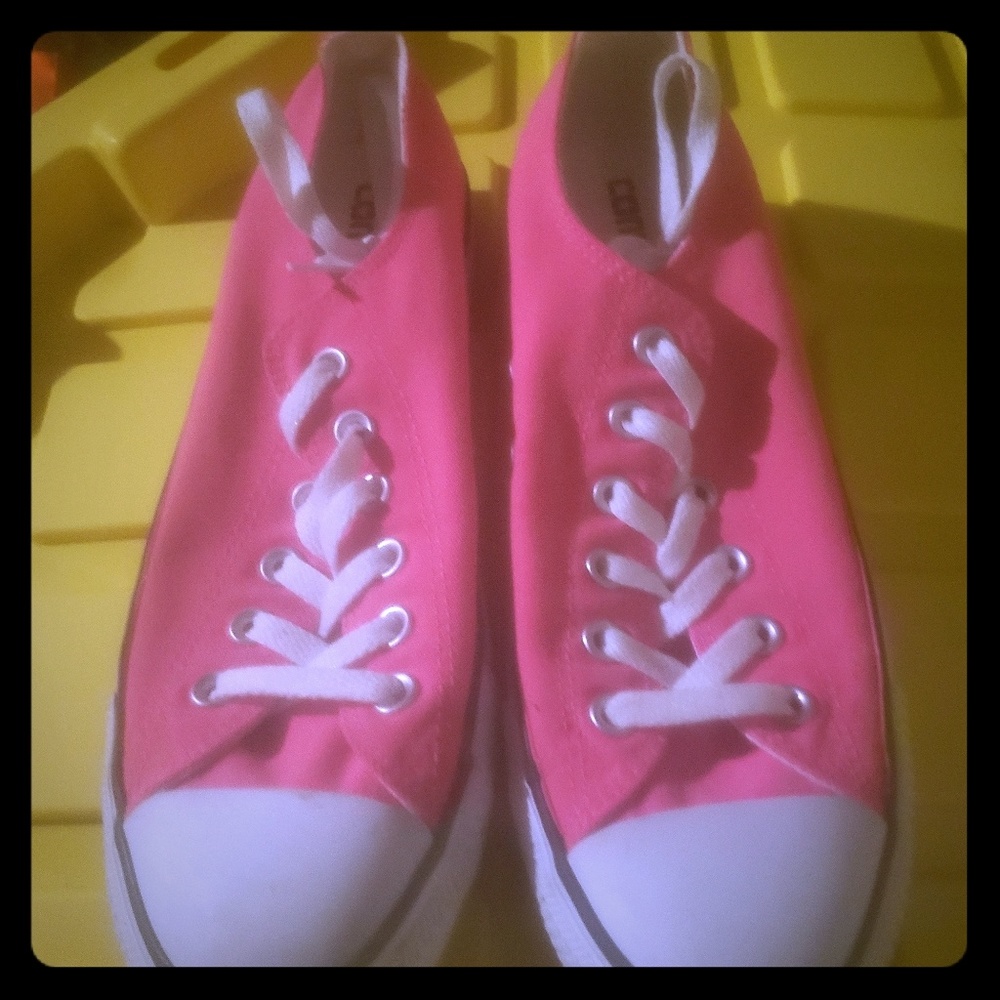 Neon Pink Converse